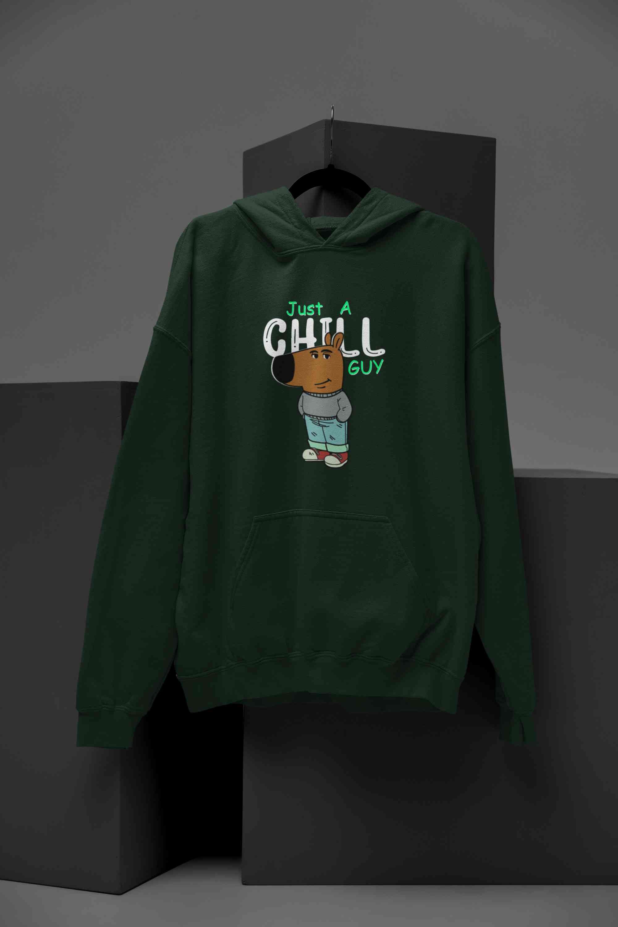 Just A Chill Guy Hoodies for Women-FunkyTeesClub