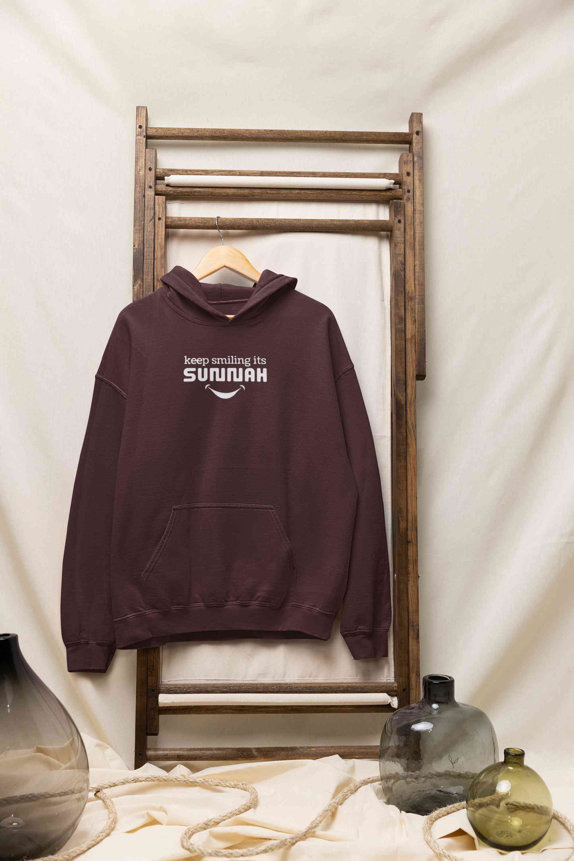 Keep Smiling Its Sunnah Hoodies for Women-FunkyTeesClub