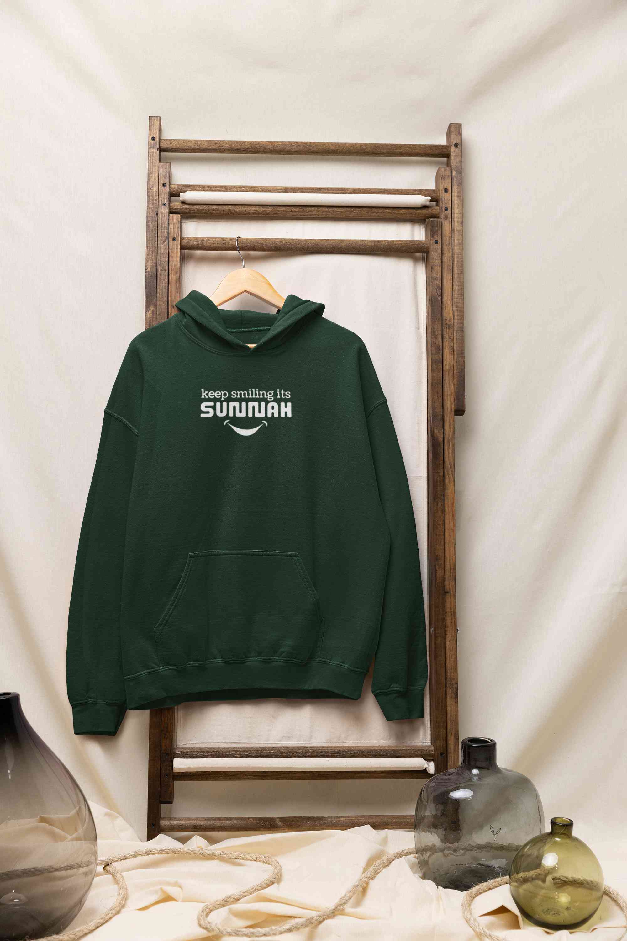 Keep Smiling Its Sunnah Hoodies for Women-FunkyTeesClub