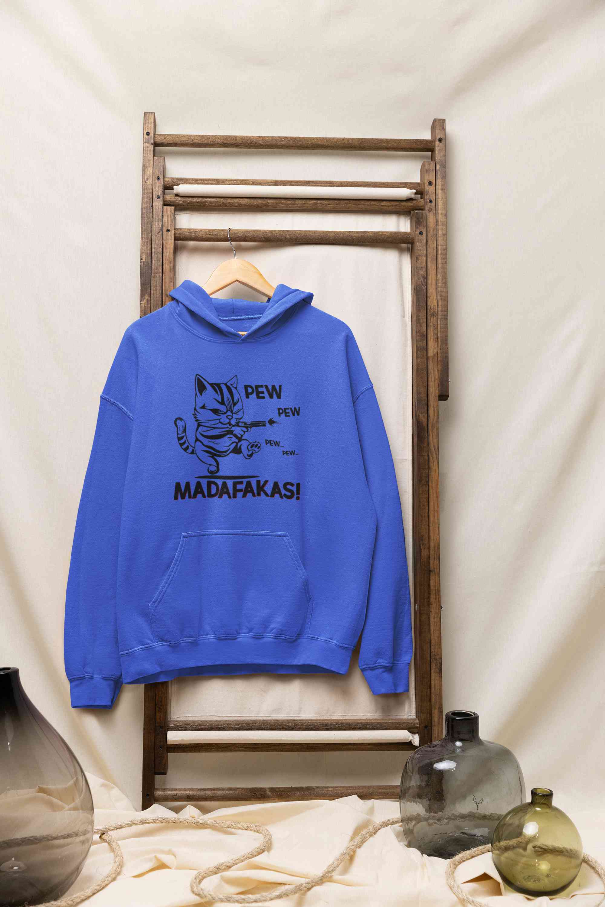 Pew Pew Madafakas Hoodies for Women-FunkyTeesClub