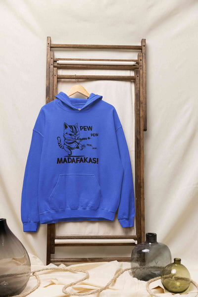 Pew Pew Madafakas Hoodies for Women-FunkyTeesClub