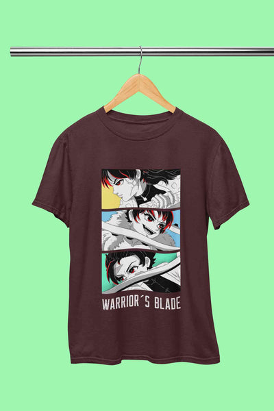 Anime Sequence Inspired By Demon Slayer Women Half Sleeves T-shirt- FunkyTeesClub