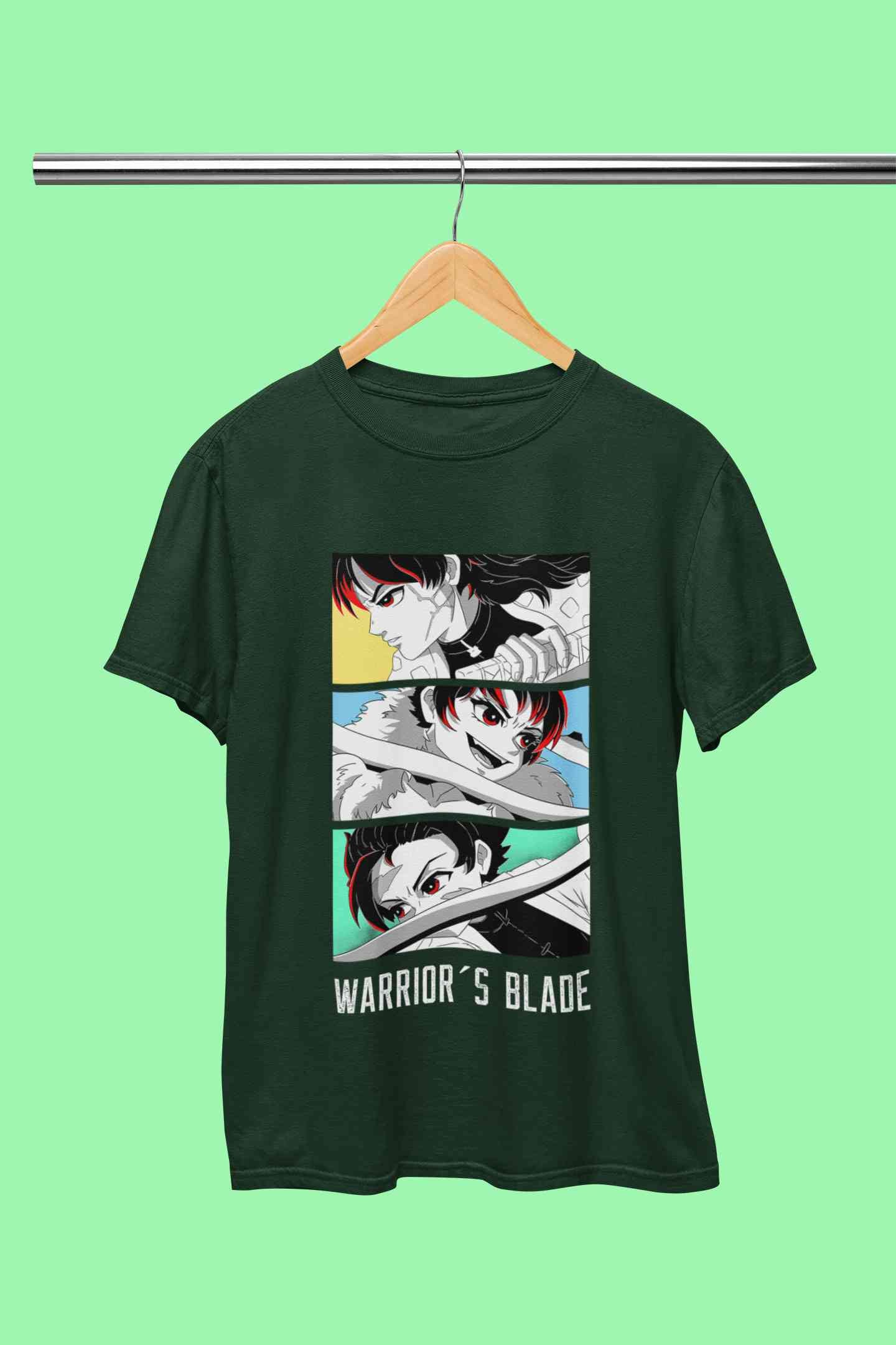 Anime Sequence Inspired By Demon Slayer Mens Half Sleeves T-shirt- FunkyTeesClub