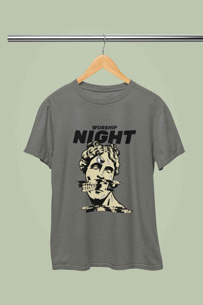 Worship Nights Women Half Sleeves T-shirt- FunkyTeesClub