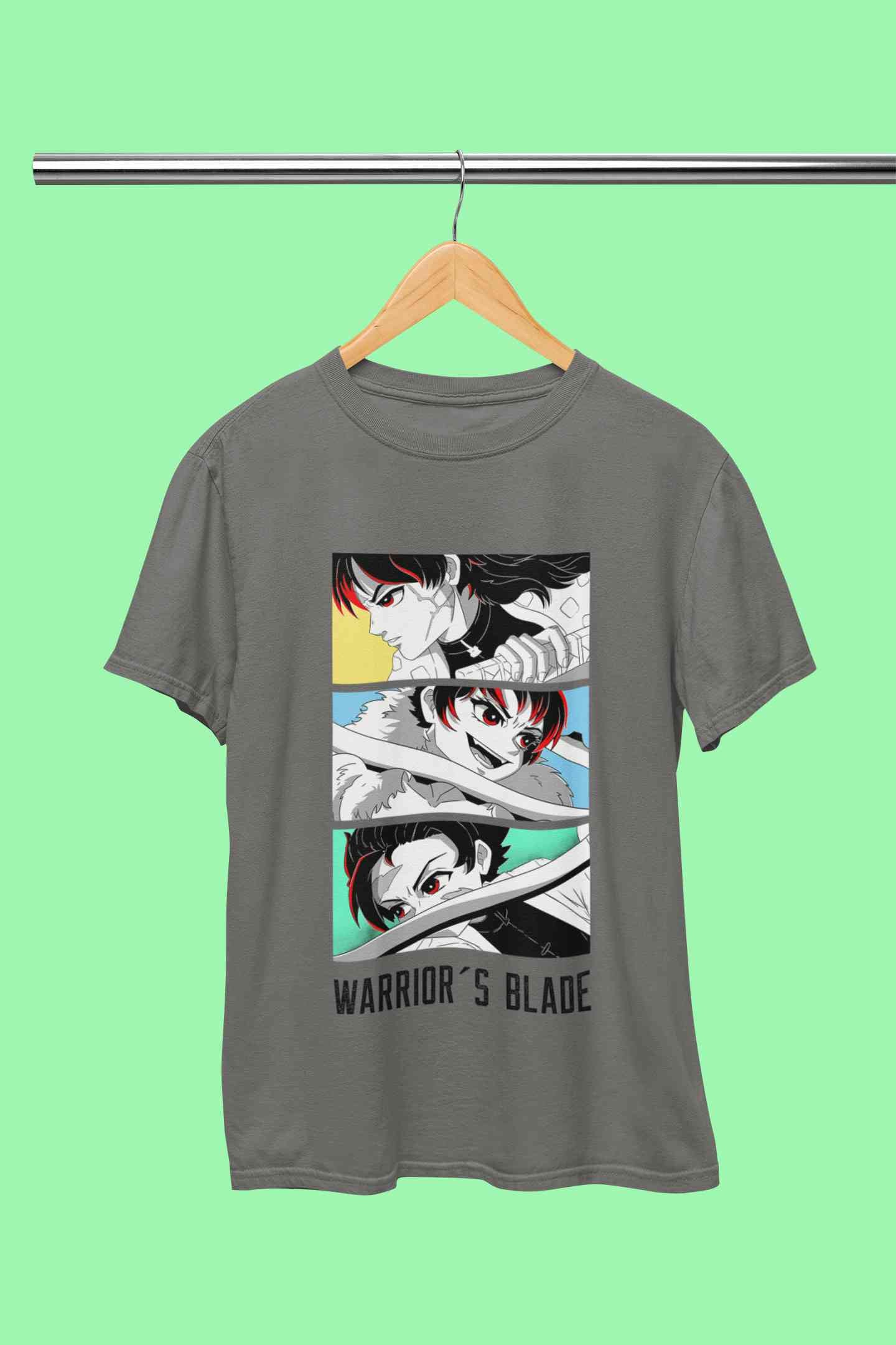 Anime Sequence Inspired By Demon Slayer Mens Half Sleeves T-shirt- FunkyTeesClub