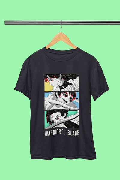 Anime Sequence Inspired By Demon Slayer Mens Half Sleeves T-shirt- FunkyTeesClub