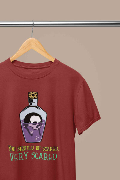 Theme Inspired By Wednesday Mens Half Sleeves T-shirt- FunkyTeesClub