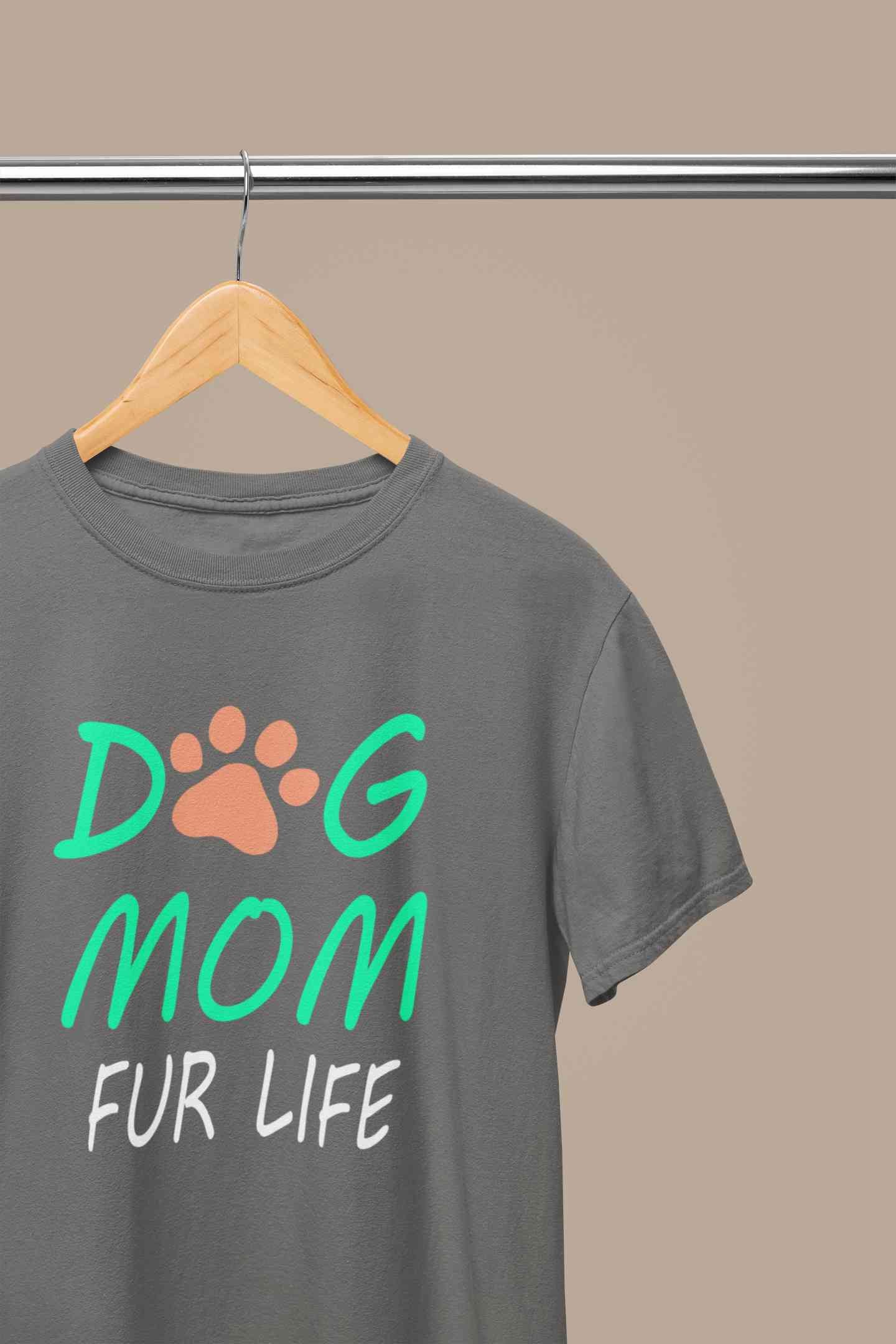 Dog Mom Women Half Sleeves T-shirt- FunkyTeesClub