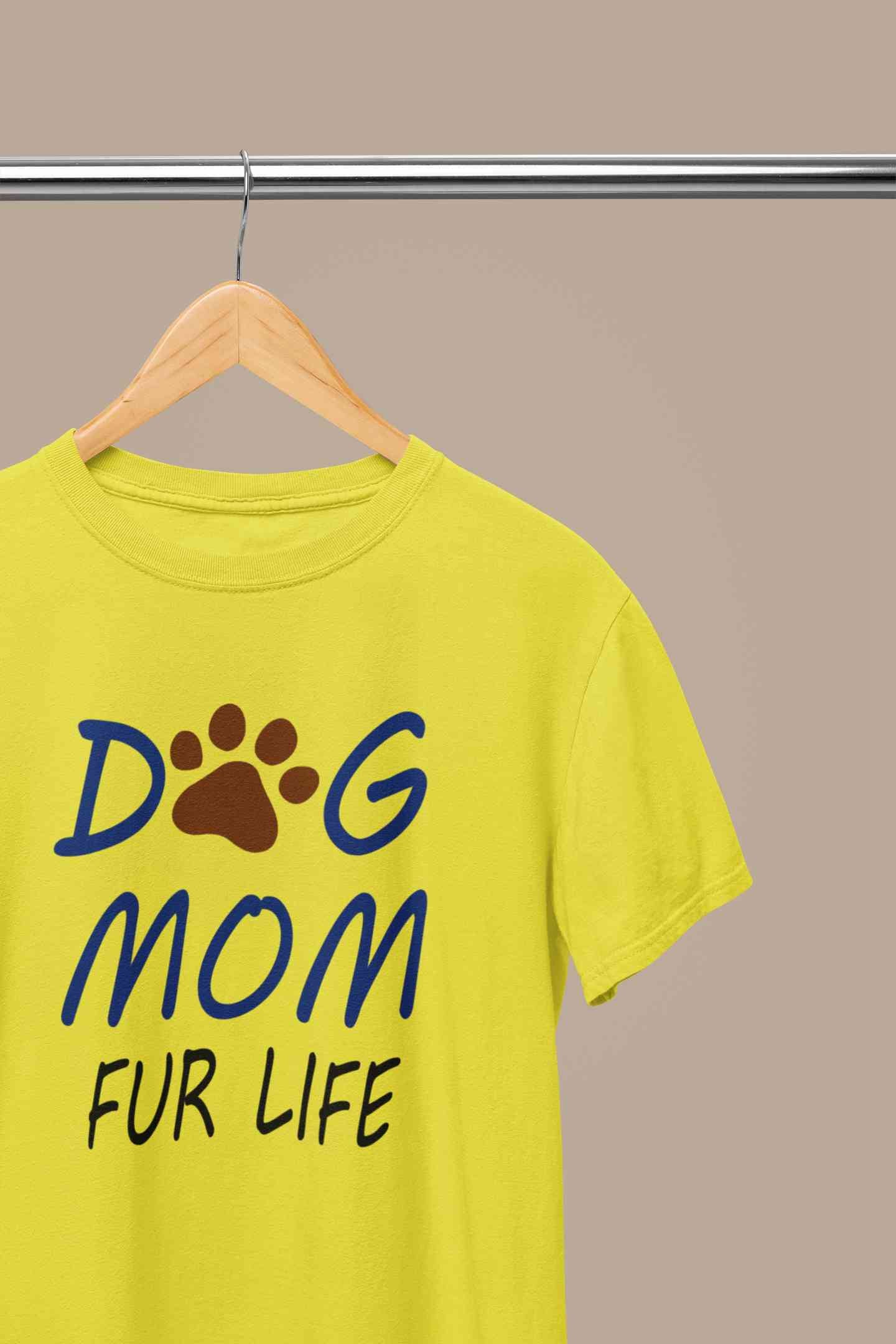 Dog Mom Women Half Sleeves T-shirt- FunkyTeesClub