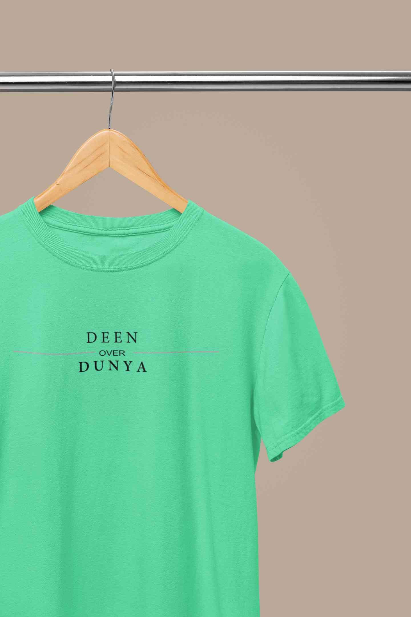 Deen Over Dunya Mens Half Sleeves T-shirt- FunkyTeesClub
