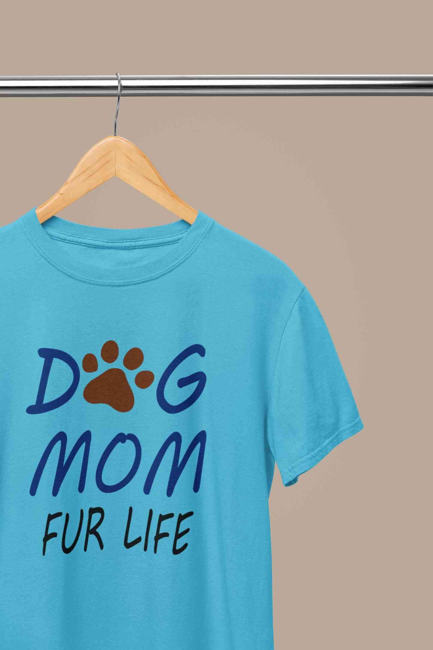 Dog Mom Women Half Sleeves T-shirt- FunkyTeesClub