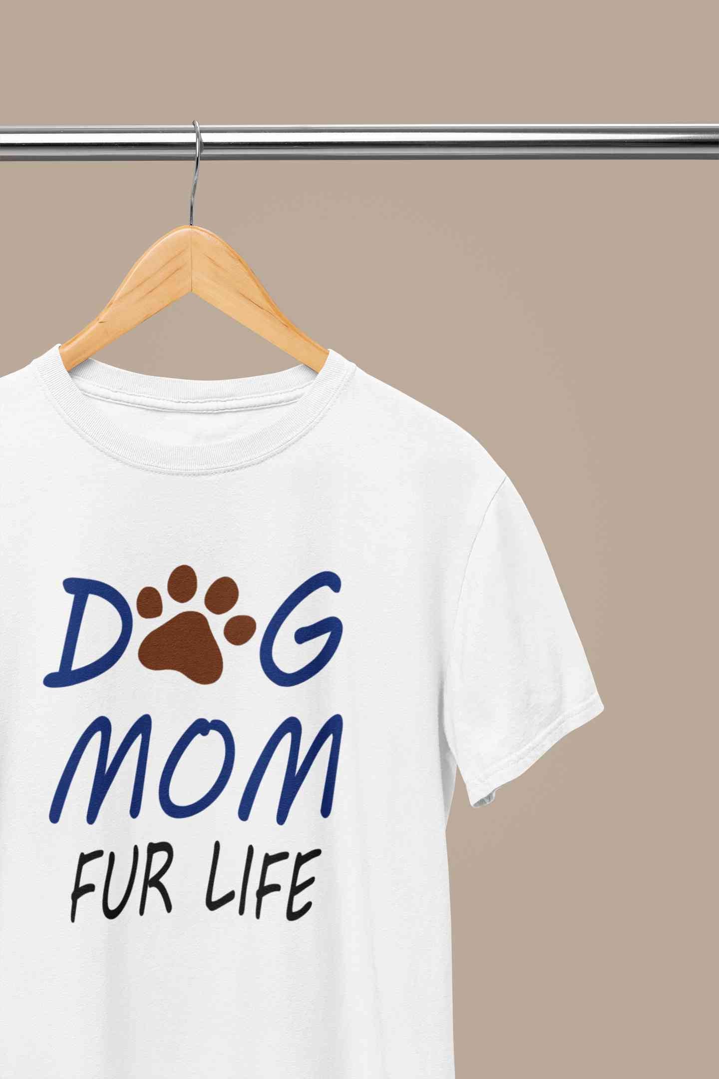 Dog Mom Women Half Sleeves T-shirt- FunkyTeesClub