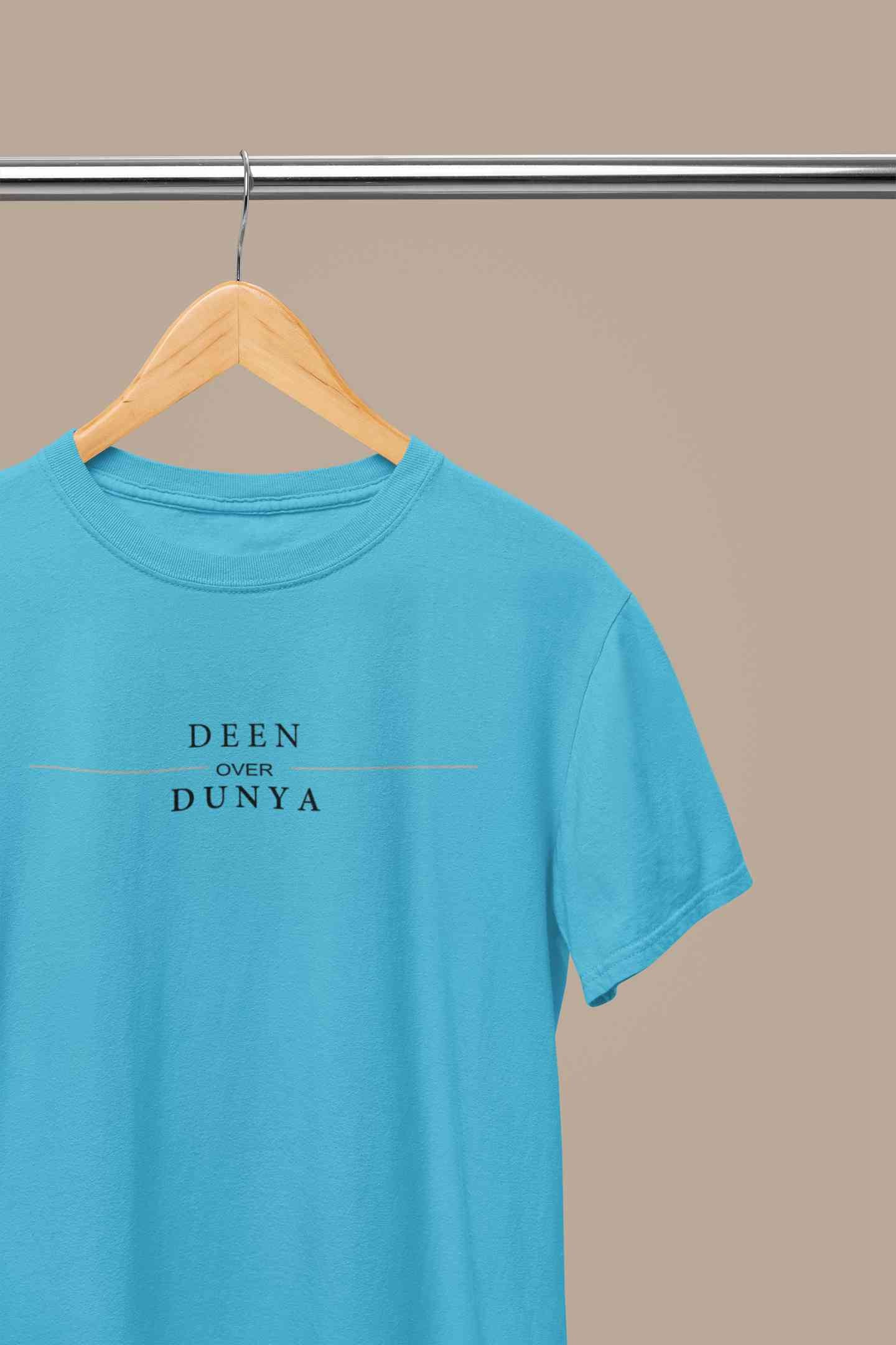 Deen Over Dunya Mens Half Sleeves T-shirt- FunkyTeesClub