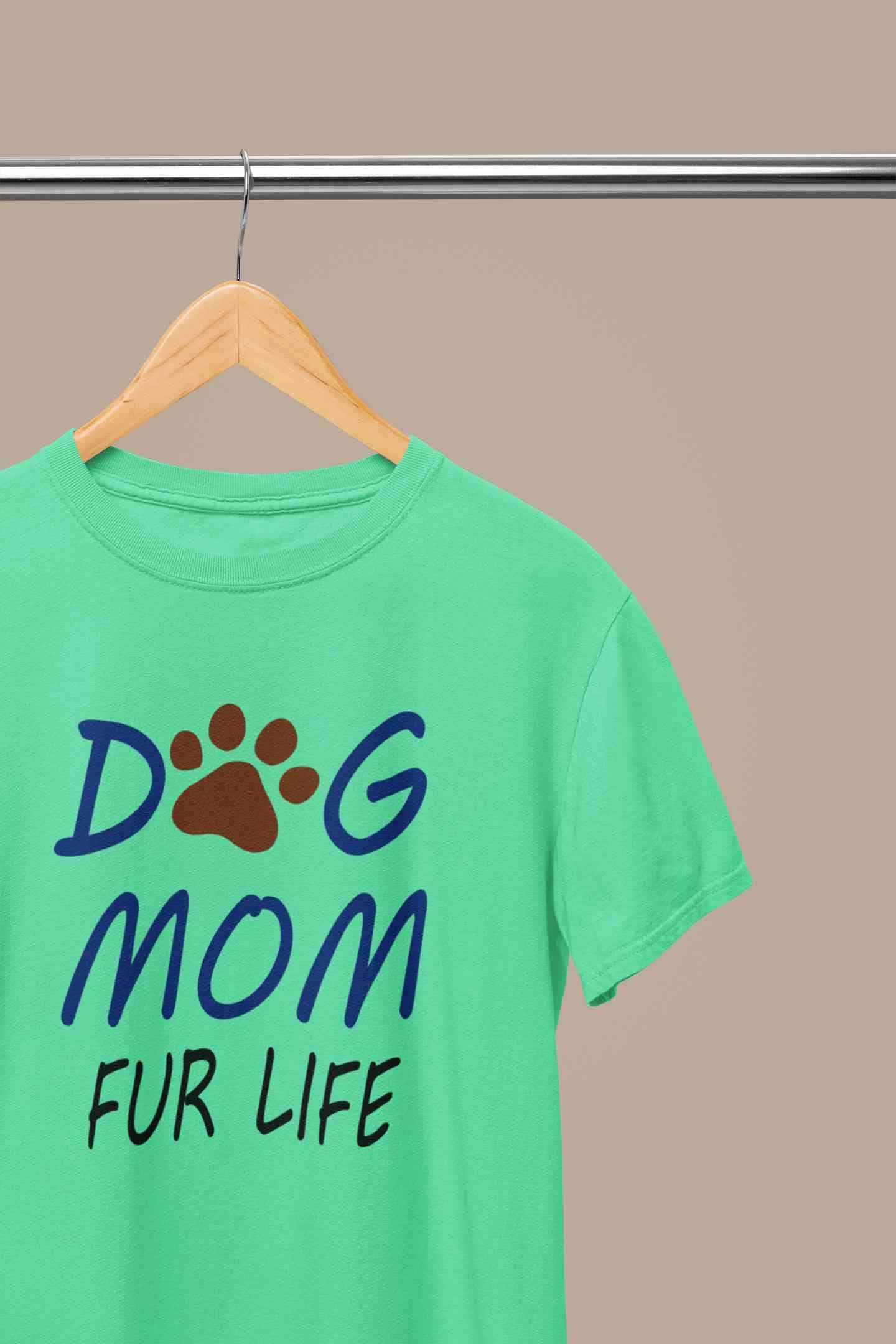 Dog Mom Women Half Sleeves T-shirt- FunkyTeesClub