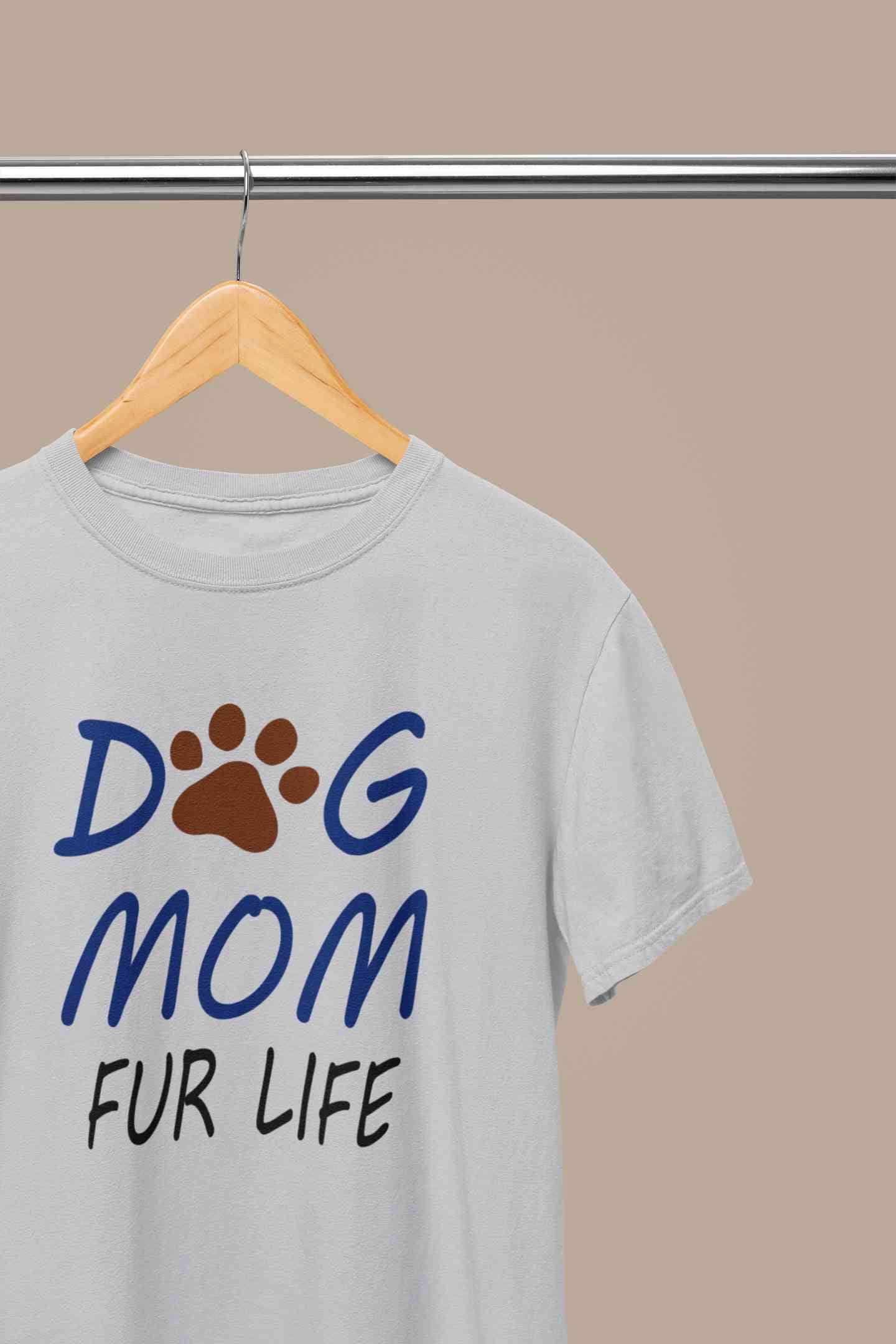 Dog Mom Women Half Sleeves T-shirt- FunkyTeesClub