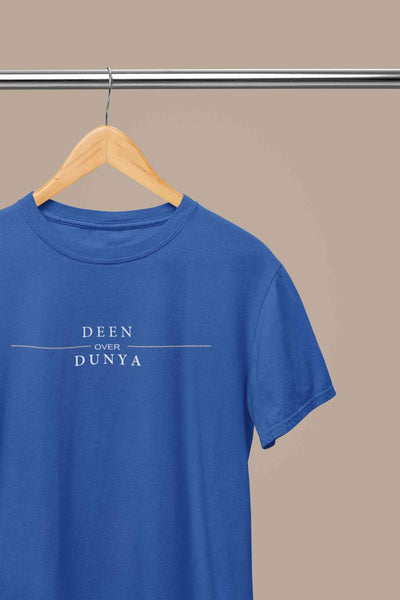 Deen Over Dunya Mens Half Sleeves T-shirt- FunkyTeesClub