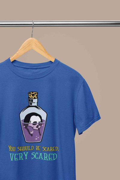 Theme Inspired By Wednesday Mens Half Sleeves T-shirt- FunkyTeesClub