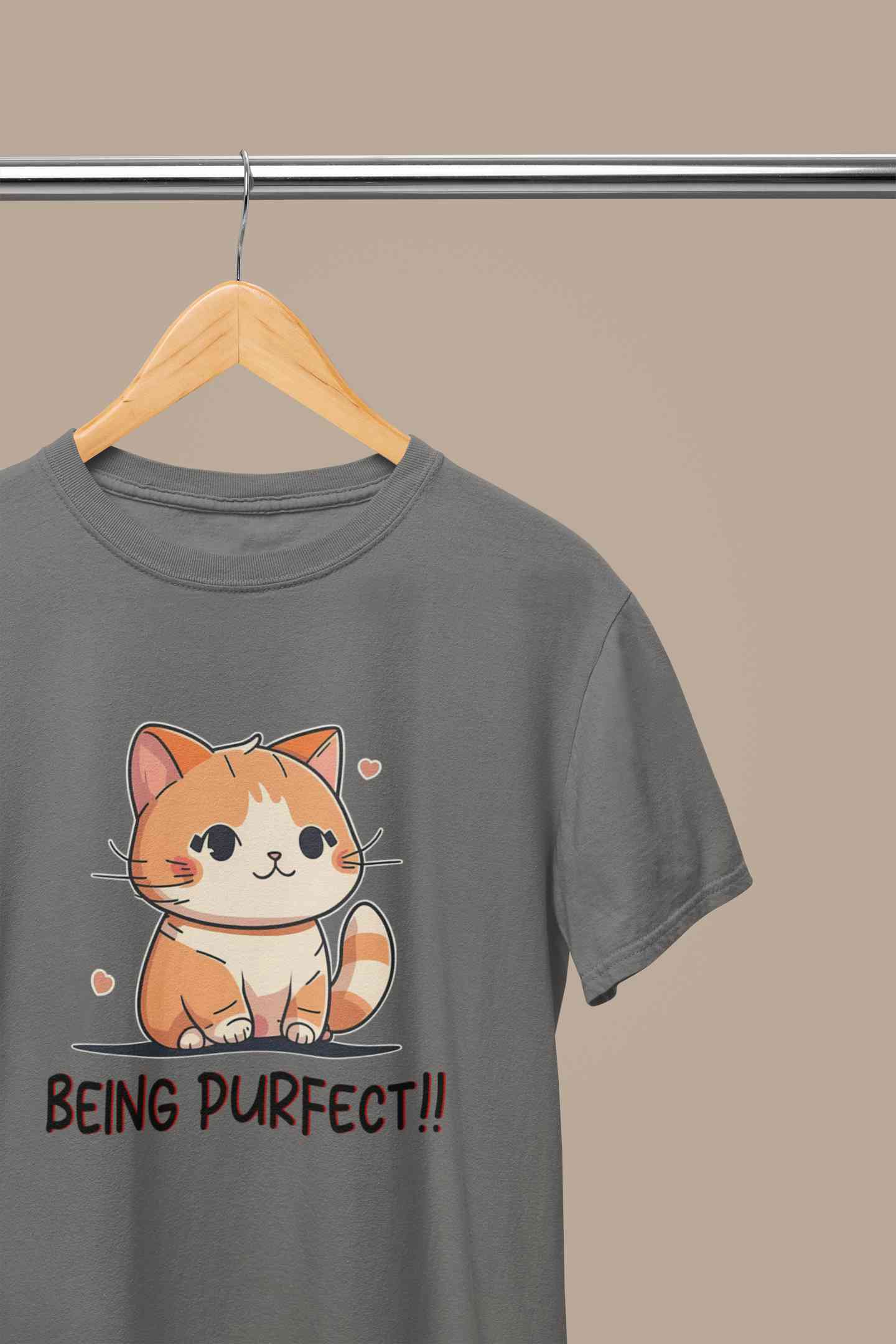 Being Purfect Women Half Sleeves T-shirt- FunkyTeesClub