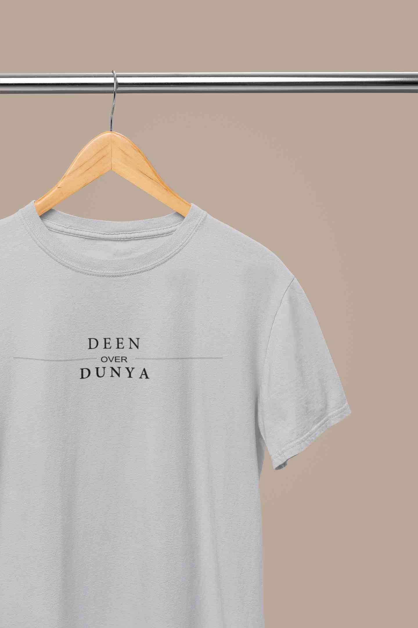 Deen Over Dunya Mens Half Sleeves T-shirt- FunkyTeesClub