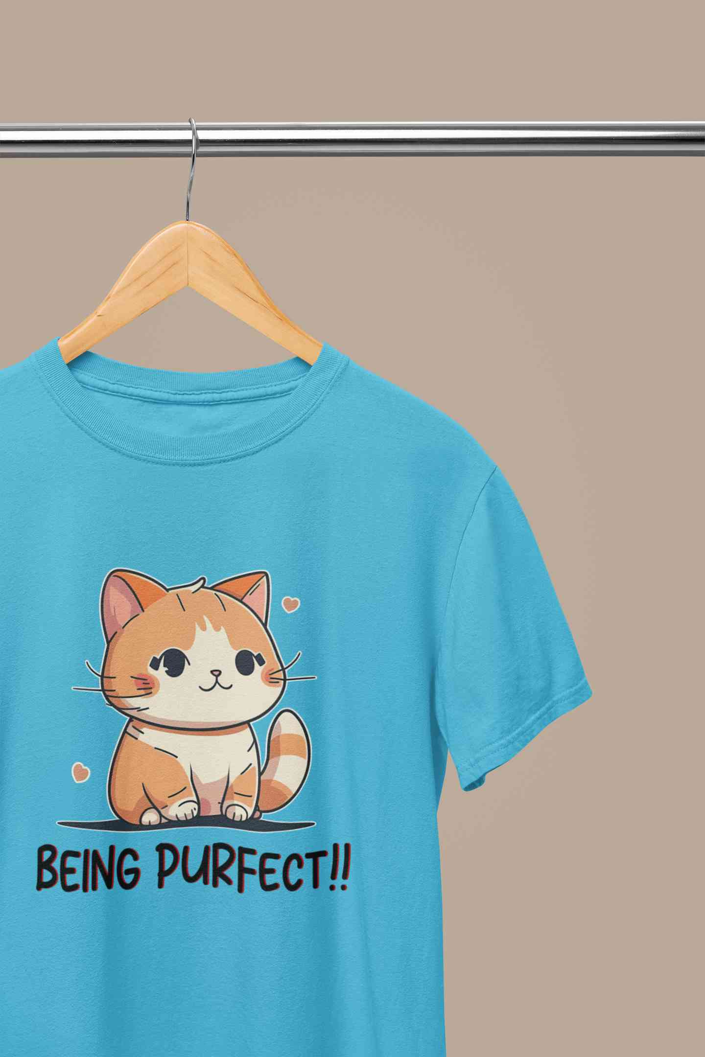 Being Purfect Women Half Sleeves T-shirt- FunkyTeesClub