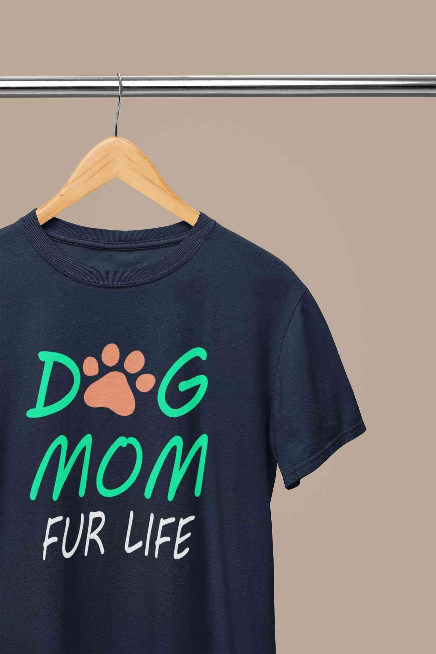 Dog Mom Women Half Sleeves T-shirt- FunkyTeesClub