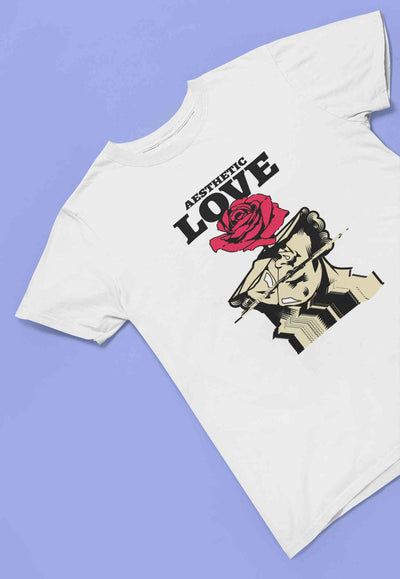 Aesthetic Love Women Half Sleeves T-shirt- FunkyTeesClub