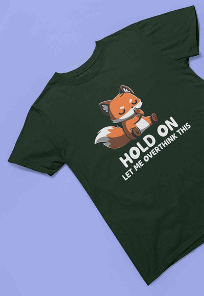 Wise Fox Funny Graphic Mens Half Sleeves T-shirt- FunkyTeesClub