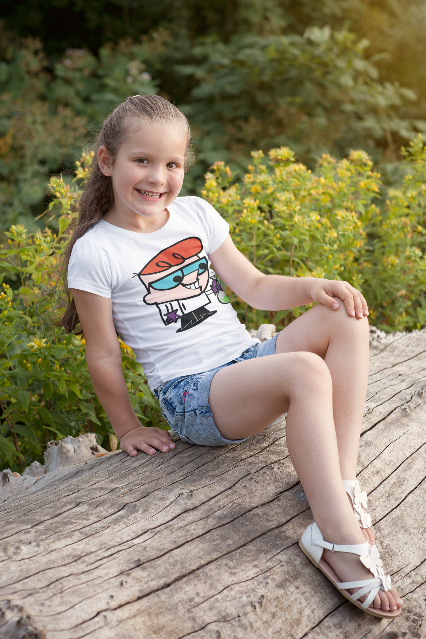 Cute Cartoon Half Sleeves T-Shirt For Girls -FunkyTeesClub