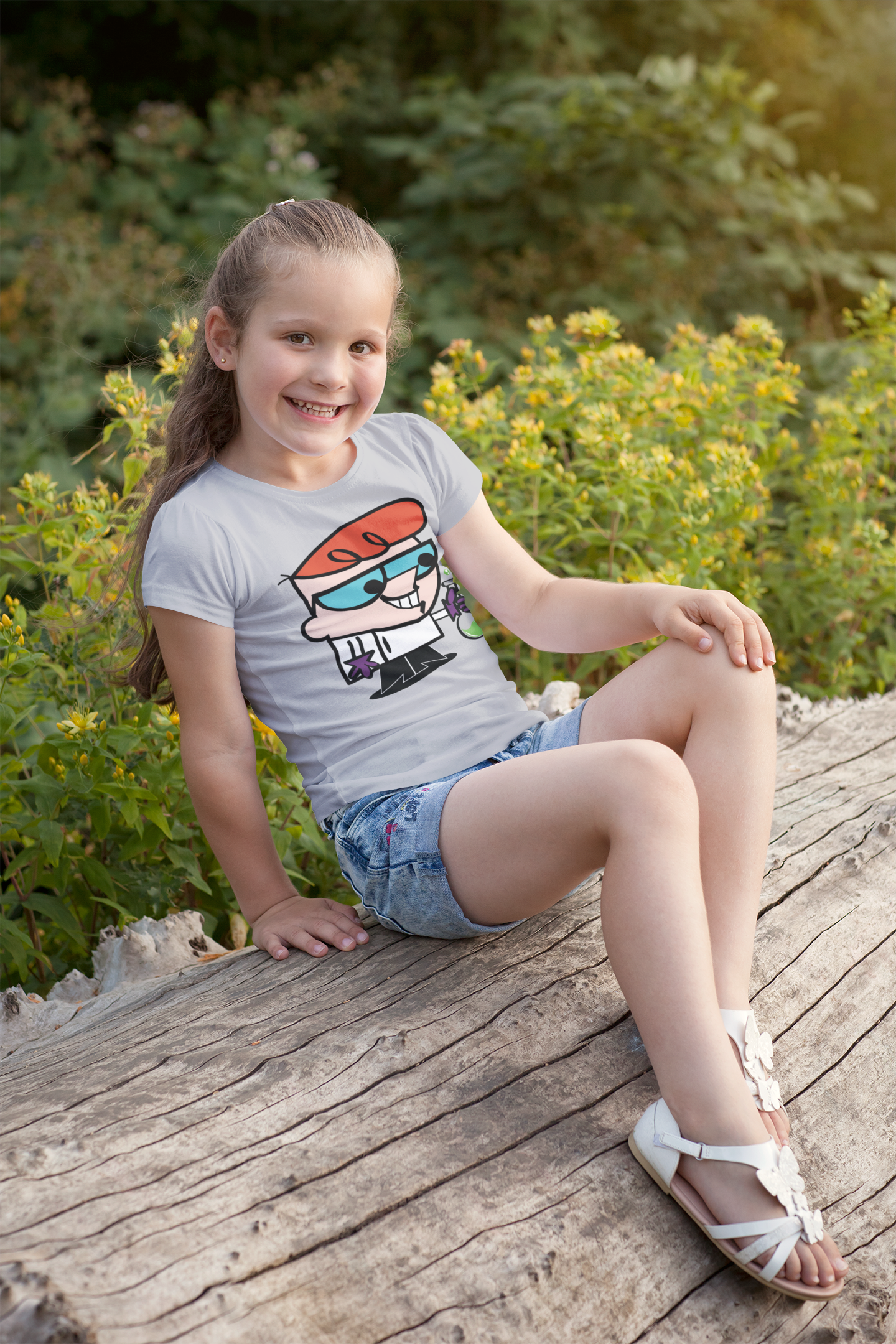 Cute Cartoon Half Sleeves T-Shirt For Girls -FunkyTeesClub