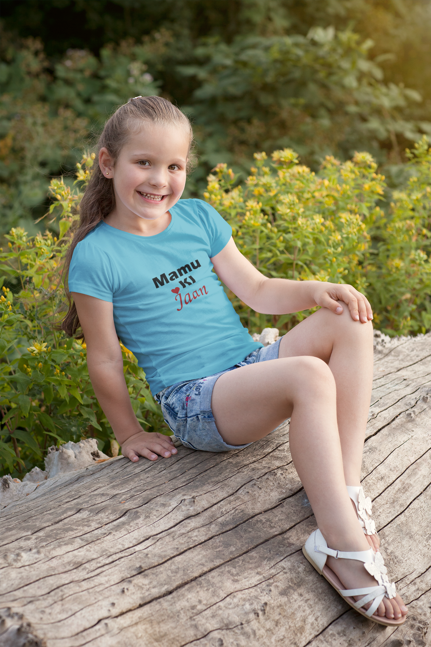 Mamu Ki Jaan Half Sleeves T-Shirt For Girls -FunkyTeesClub