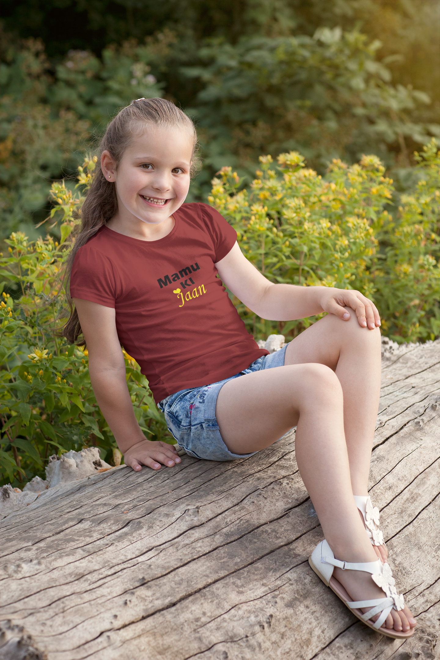 Mamu Ki Jaan Half Sleeves T-Shirt For Girls -FunkyTeesClub