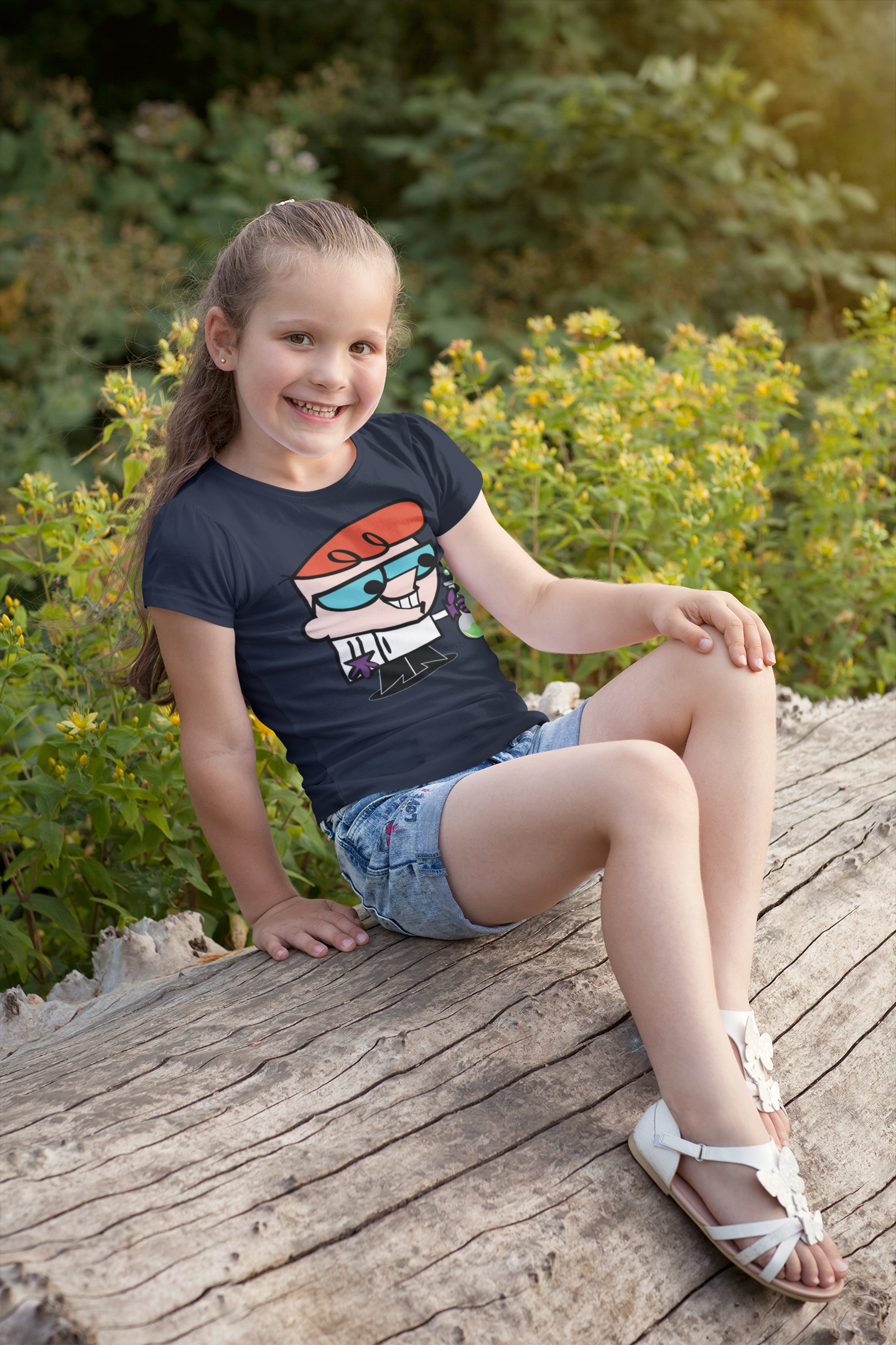 Cute Cartoon Half Sleeves T-Shirt For Girls -FunkyTeesClub