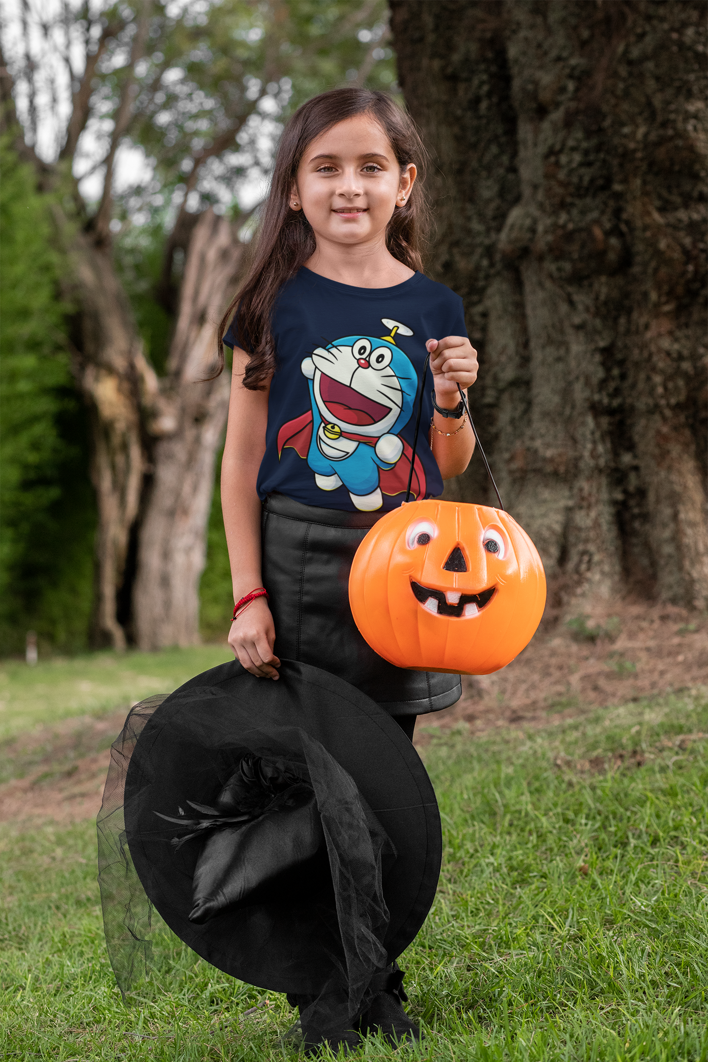 Cute Cartoon Half Sleeves T-Shirt For Girls -FunkyTeesClub