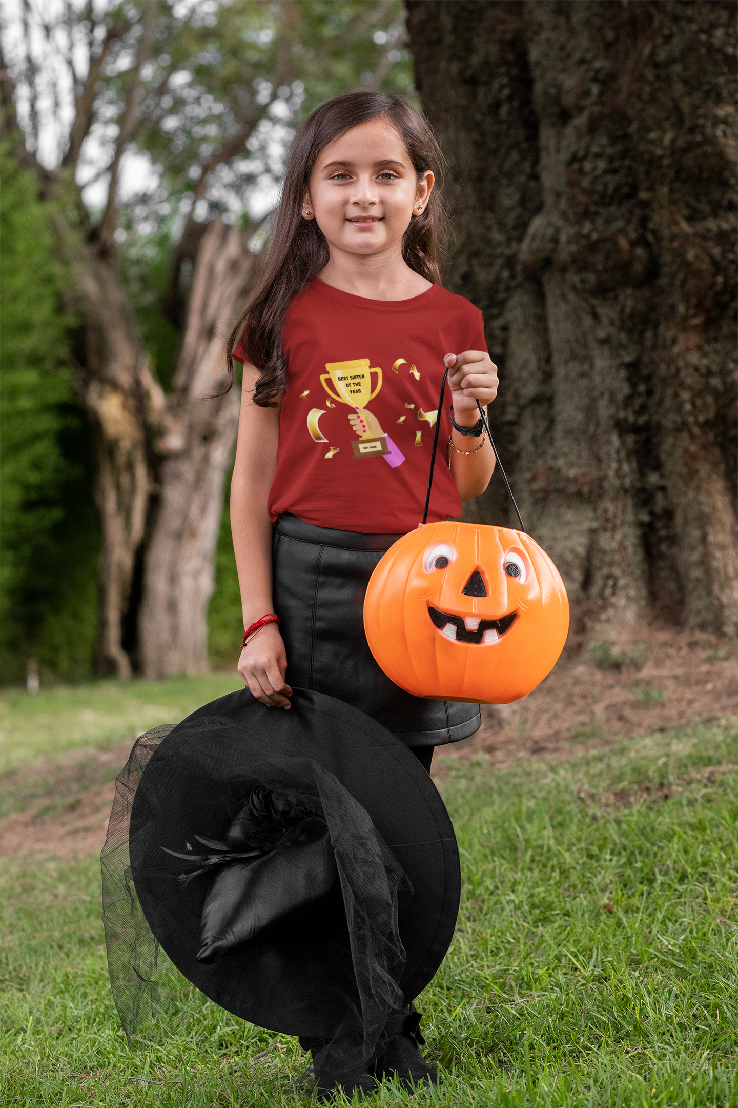 Best Sister Of The Year Half Sleeves T-Shirt For Girls -FunkyTeesClub