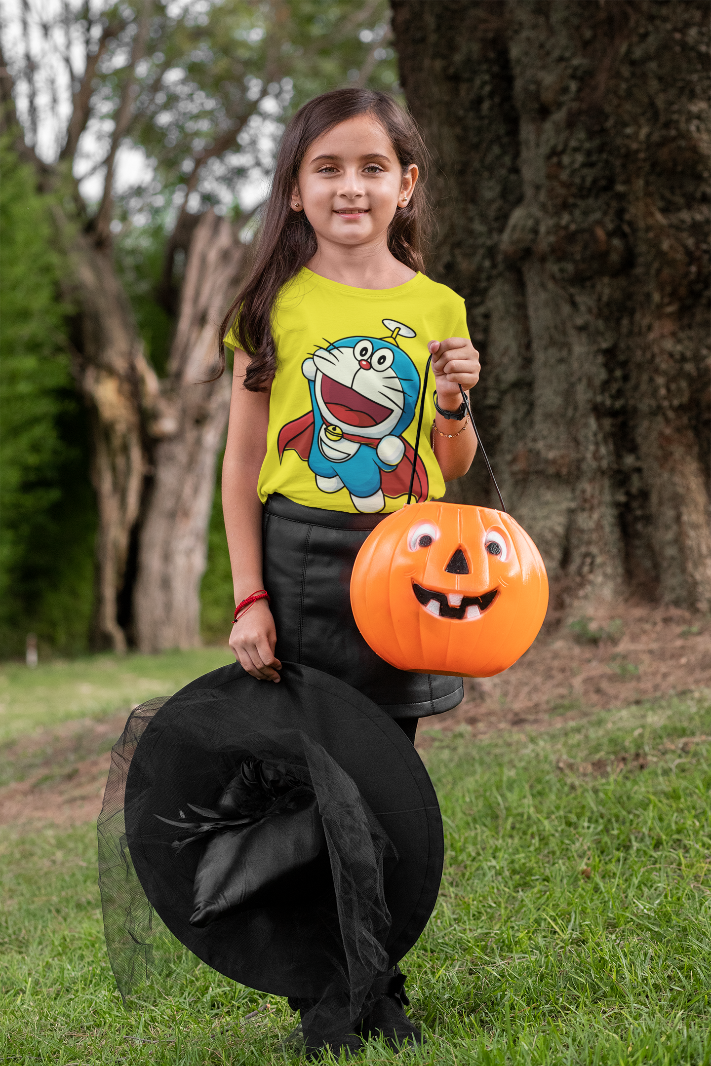Cute Cartoon Half Sleeves T-Shirt For Girls -FunkyTeesClub