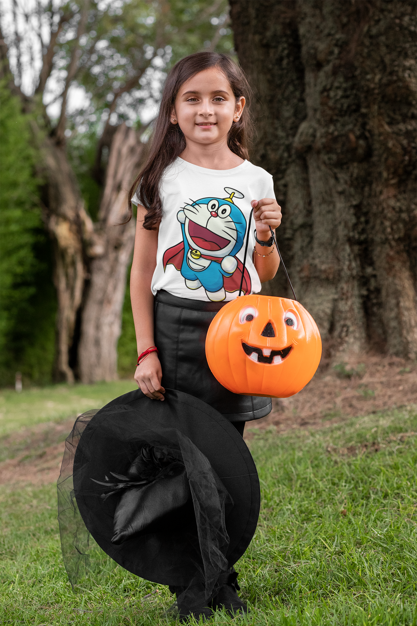 Cute Cartoon Half Sleeves T-Shirt For Girls -FunkyTeesClub