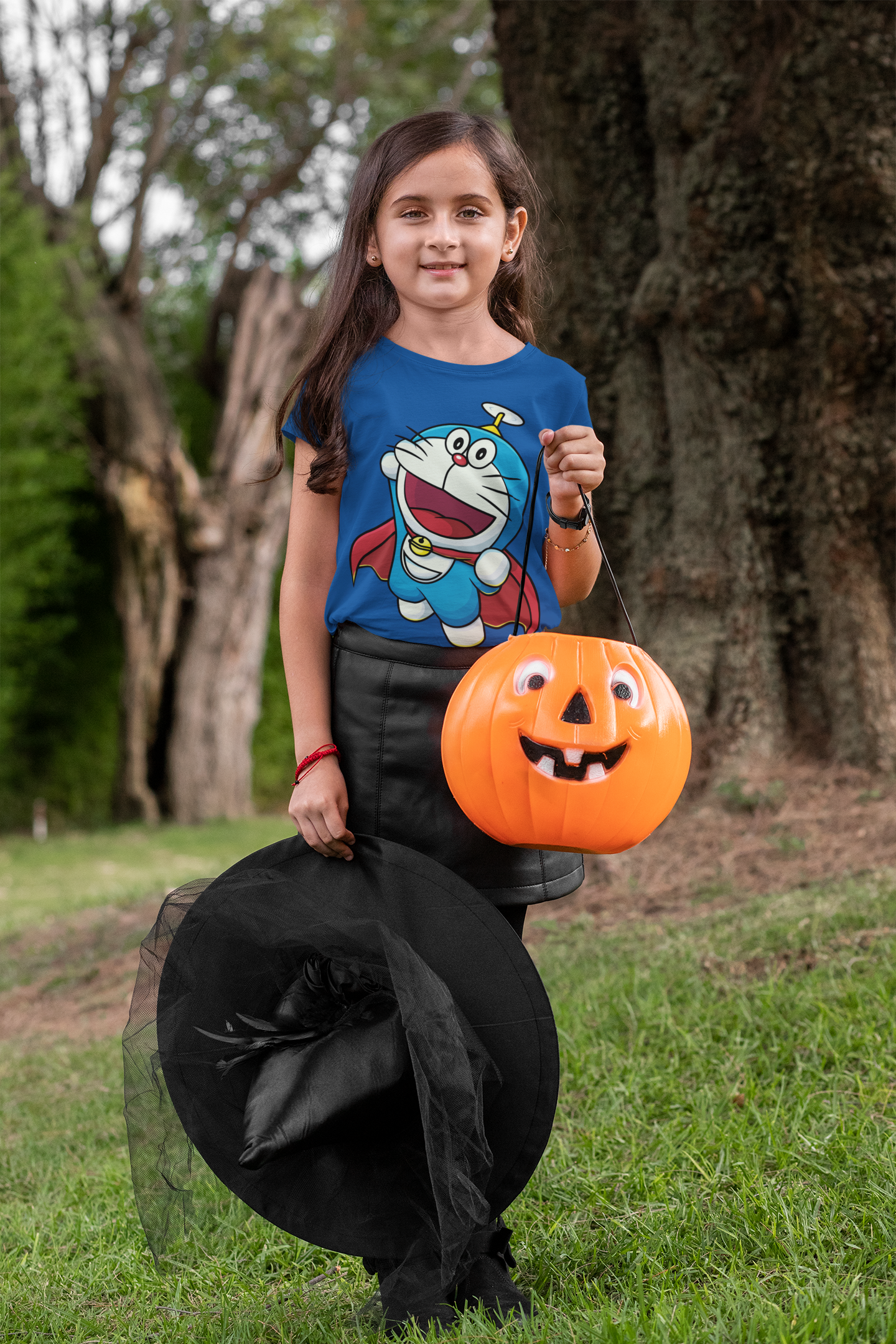 Cute Cartoon Half Sleeves T-Shirt For Girls -FunkyTeesClub