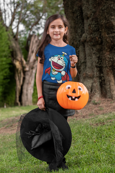 Cute Cartoon Half Sleeves T-Shirt For Girls -FunkyTeesClub