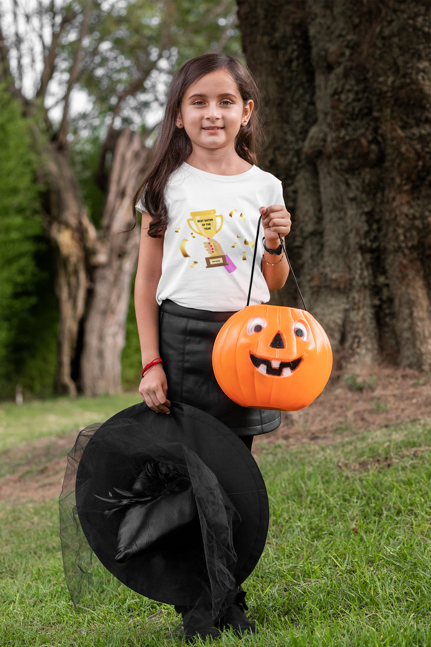 Best Sister Of The Year Half Sleeves T-Shirt For Girls -FunkyTeesClub