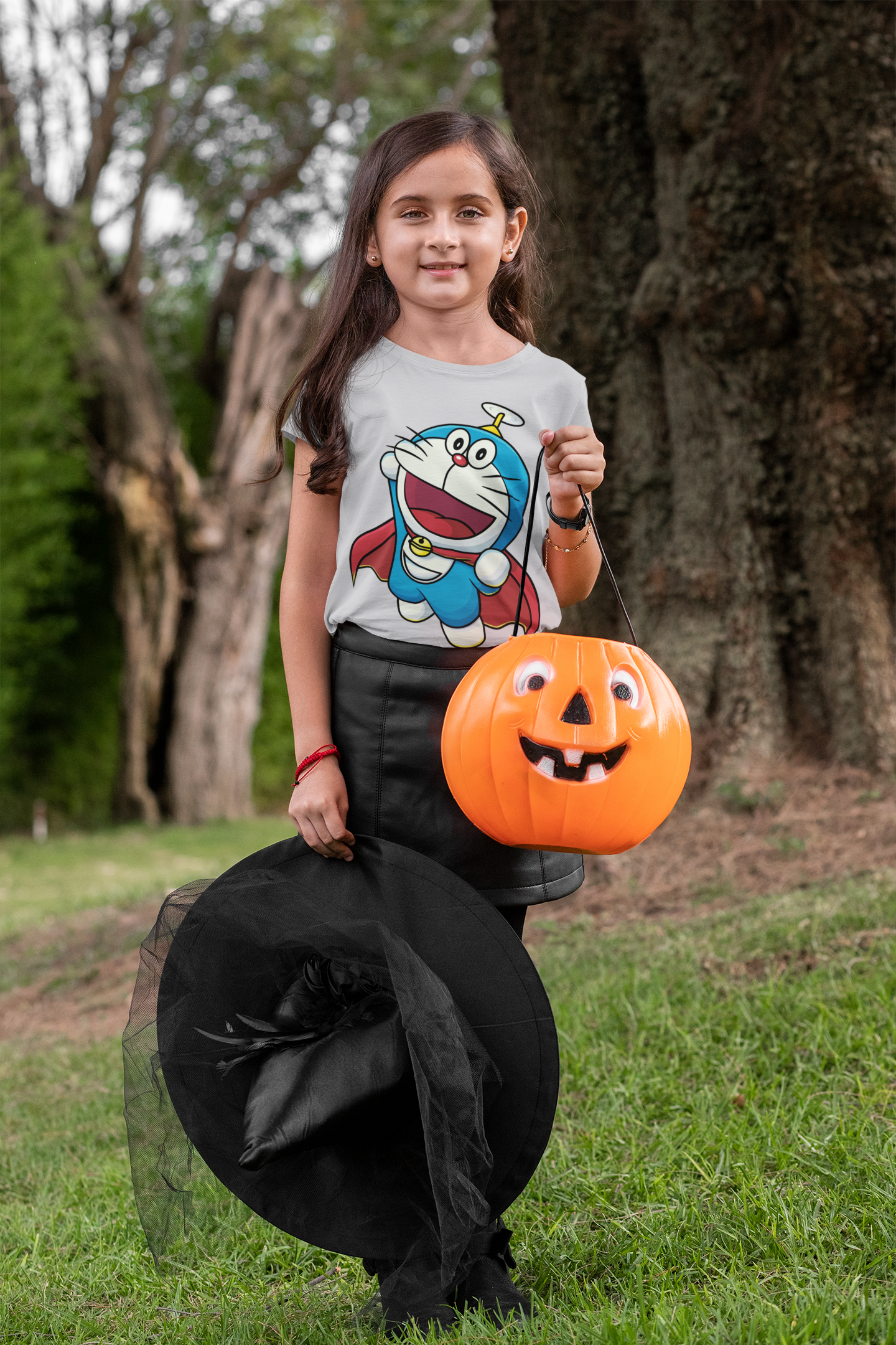 Cute Cartoon Half Sleeves T-Shirt For Girls -FunkyTeesClub