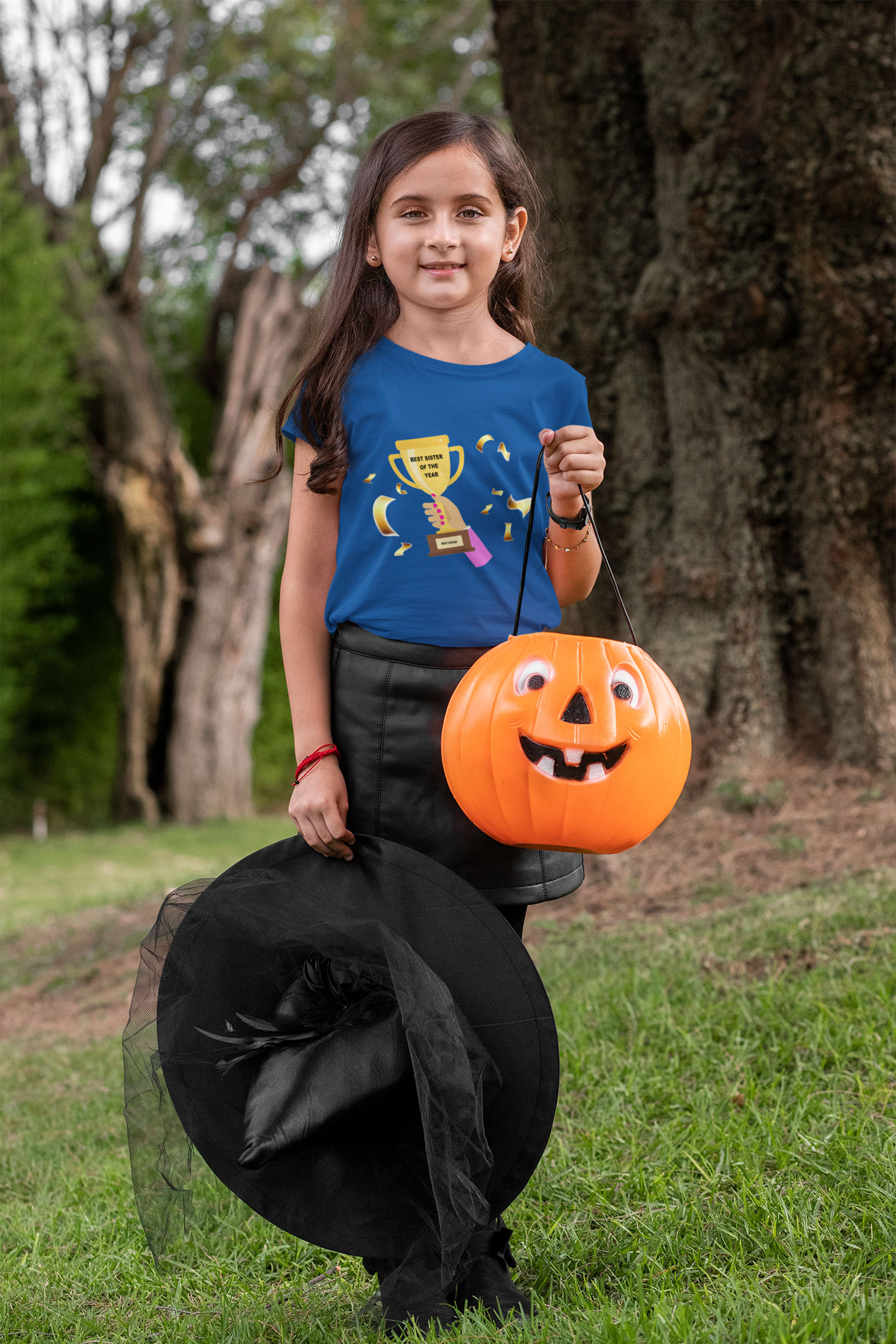 Best Sister Of The Year Half Sleeves T-Shirt For Girls -FunkyTeesClub