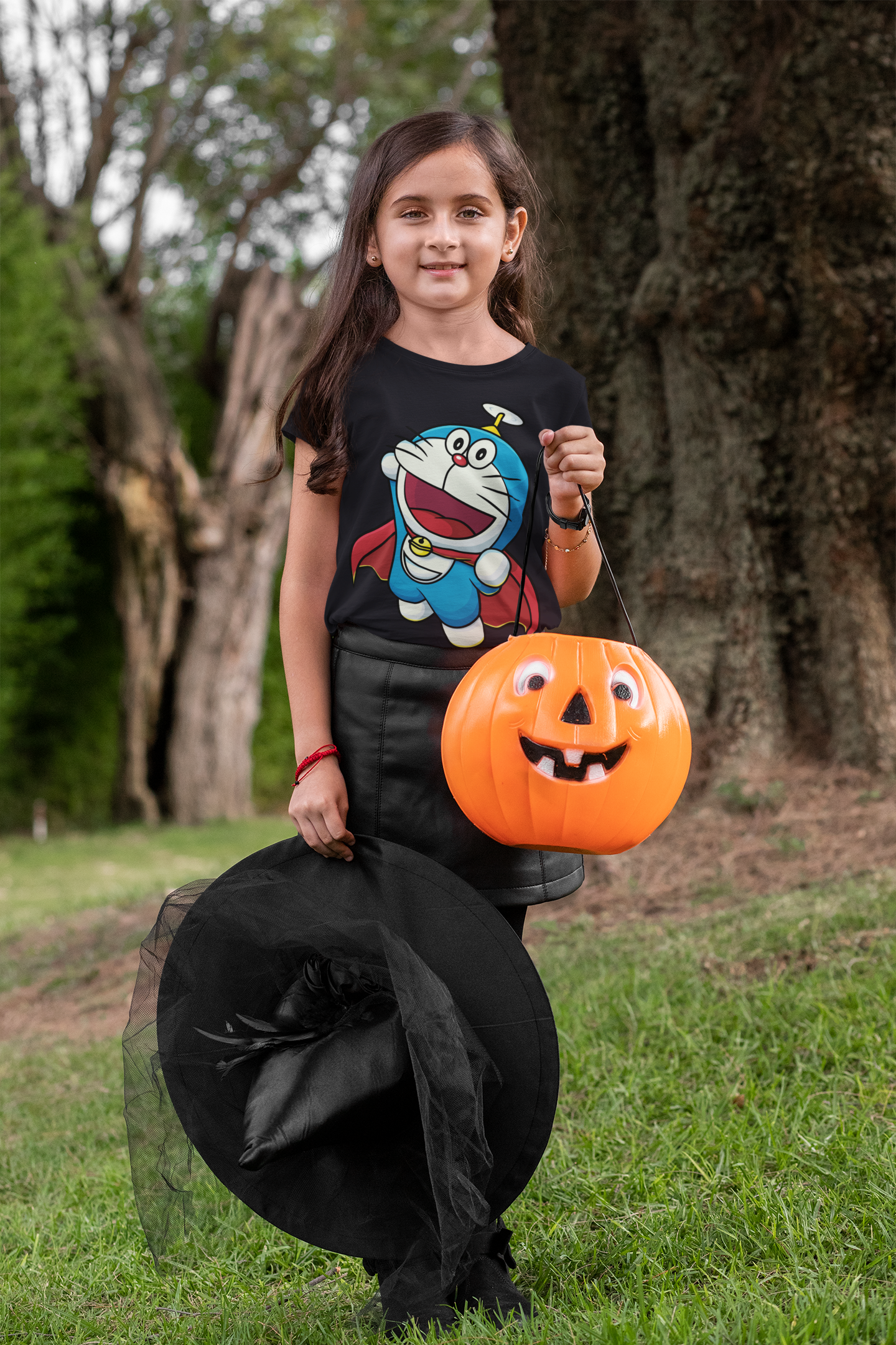 Cute Cartoon Half Sleeves T-Shirt For Girls -FunkyTeesClub