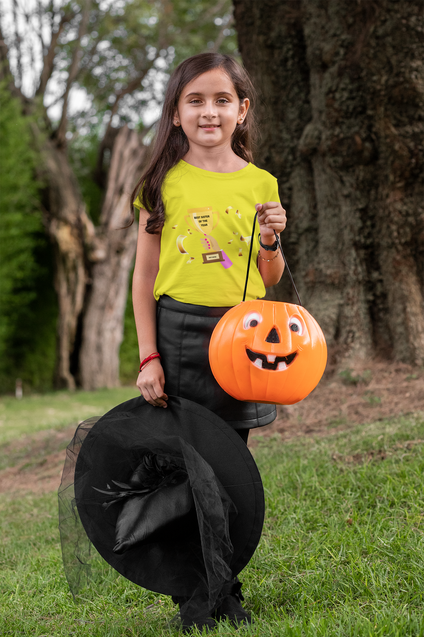 Best Sister Of The Year Half Sleeves T-Shirt For Girls -FunkyTeesClub