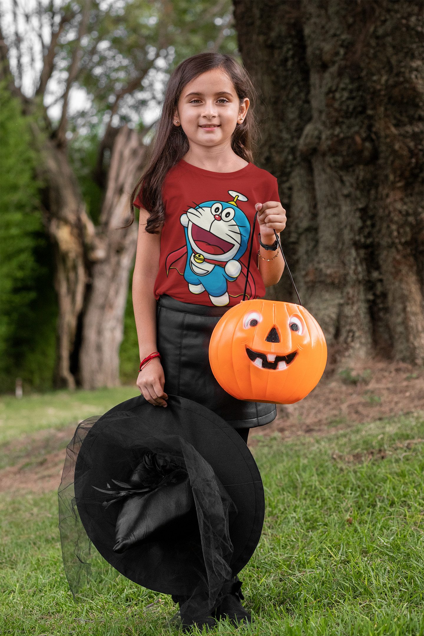 Cute Cartoon Half Sleeves T-Shirt For Girls -FunkyTeesClub