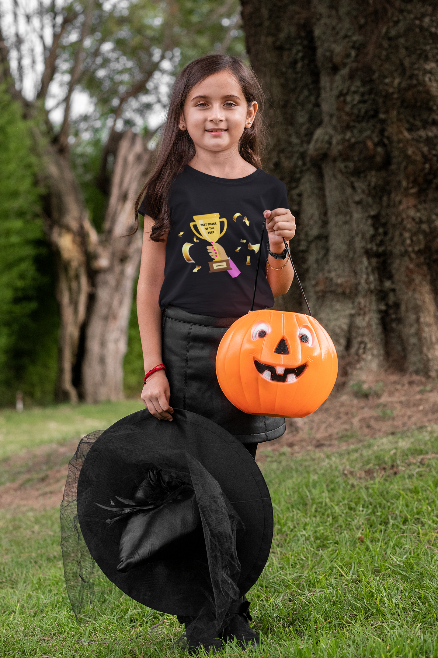 Best Sister Of The Year Half Sleeves T-Shirt For Girls -FunkyTeesClub