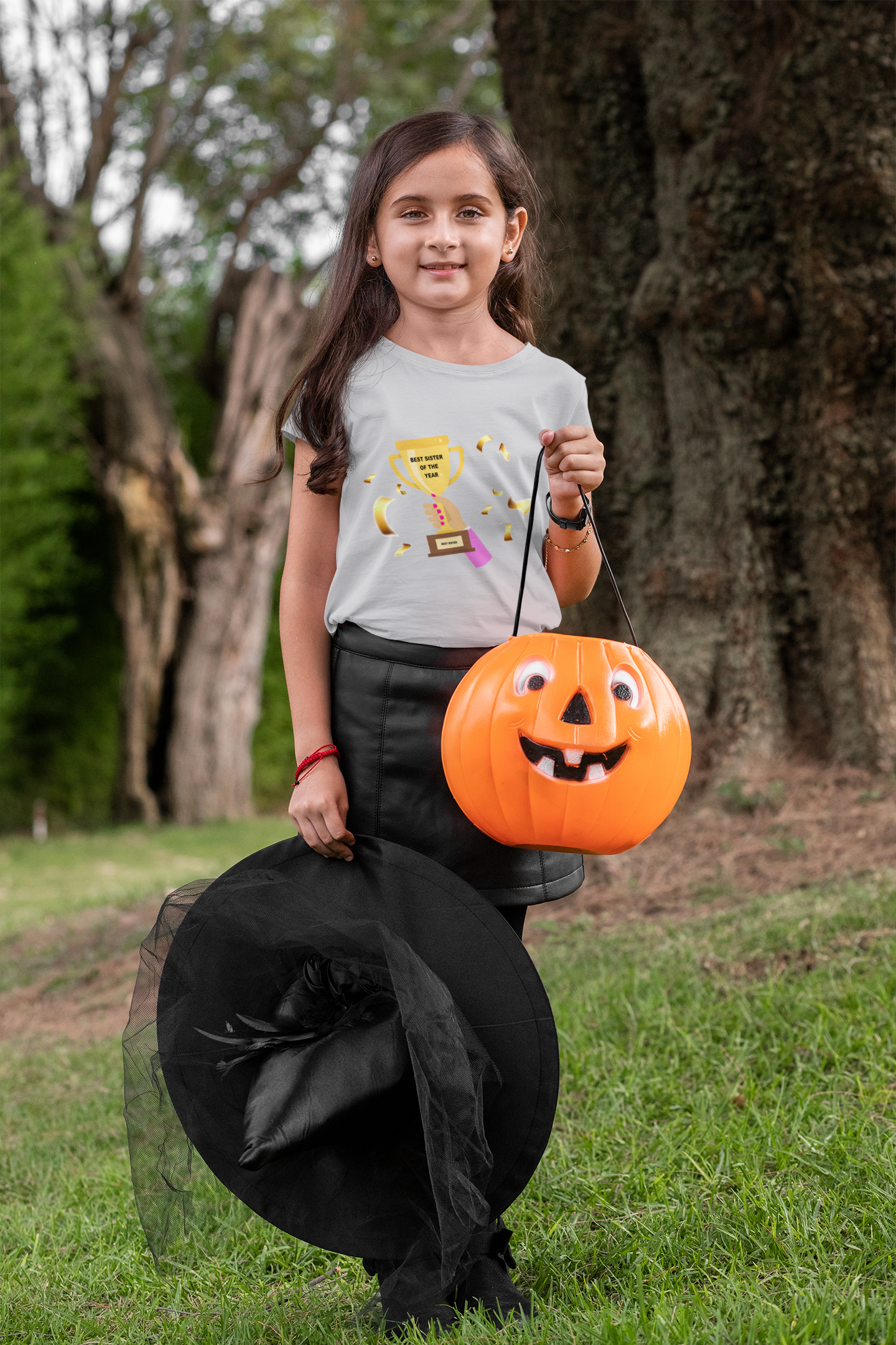 Best Sister Of The Year Half Sleeves T-Shirt For Girls -FunkyTeesClub
