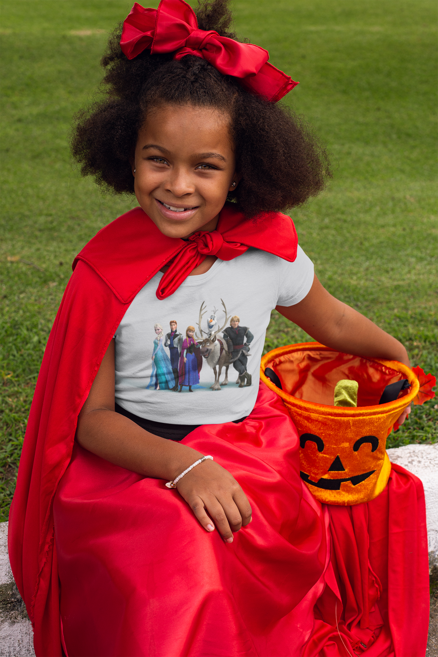 Cute Princess Half Sleeves T-Shirt For Girls -FunkyTeesClub