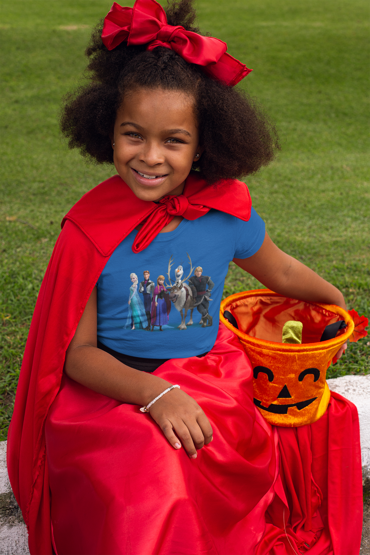Cute Princess Half Sleeves T-Shirt For Girls -FunkyTeesClub