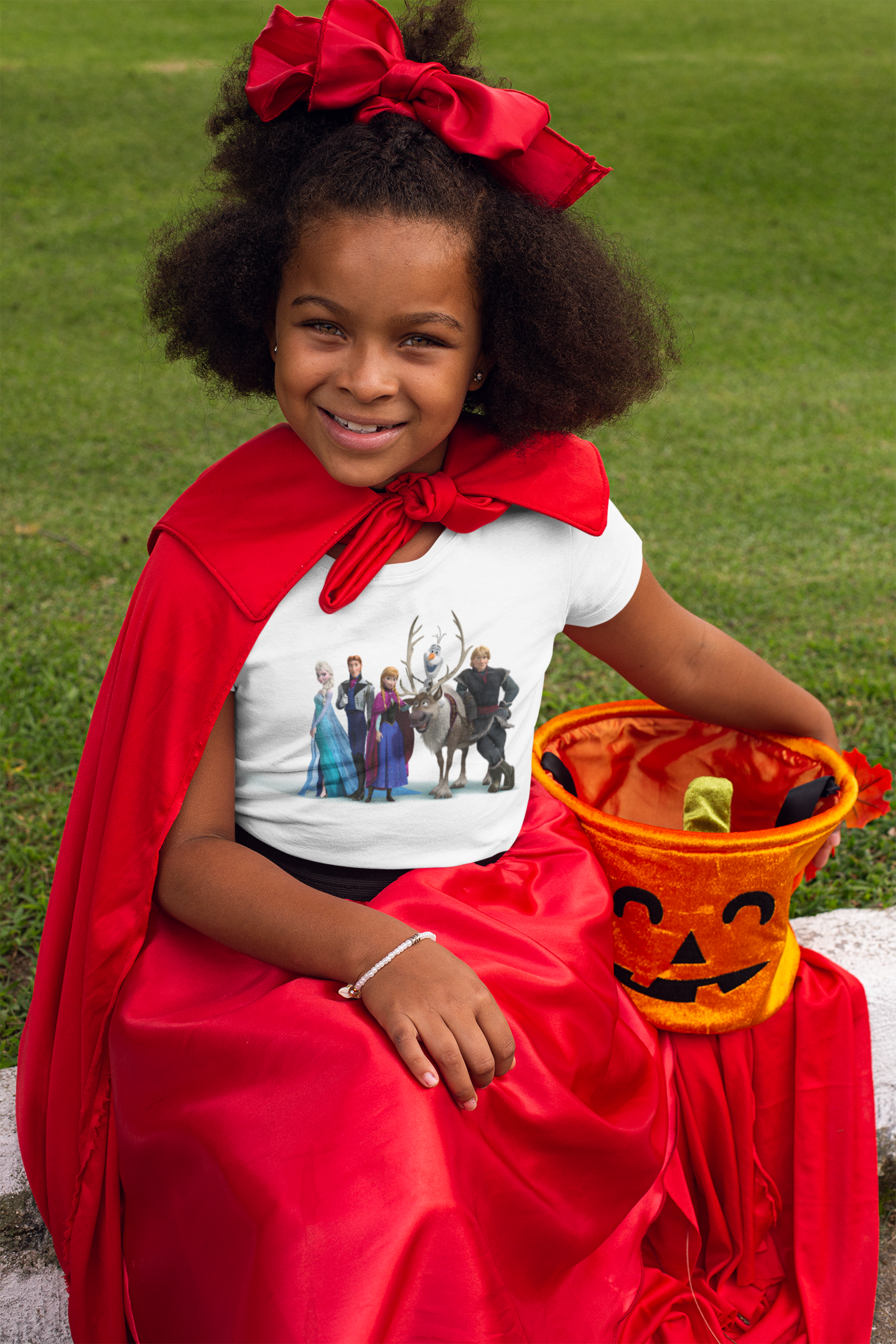 Cute Princess Half Sleeves T-Shirt For Girls -FunkyTeesClub