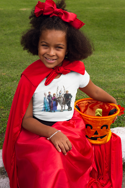Cute Princess Half Sleeves T-Shirt For Girls -FunkyTeesClub